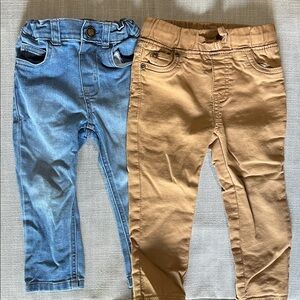 Stylish Kids Denim and Tan Pants Set